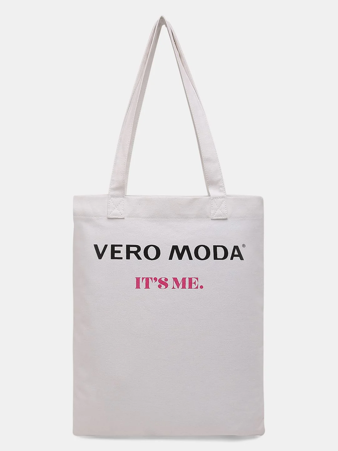 White Slogan Print Tote Bag - Image 5
