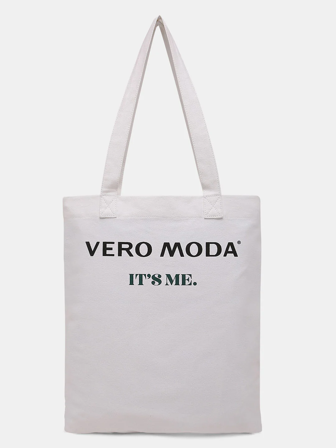 White Graphic Print Tote Bag - Image 5