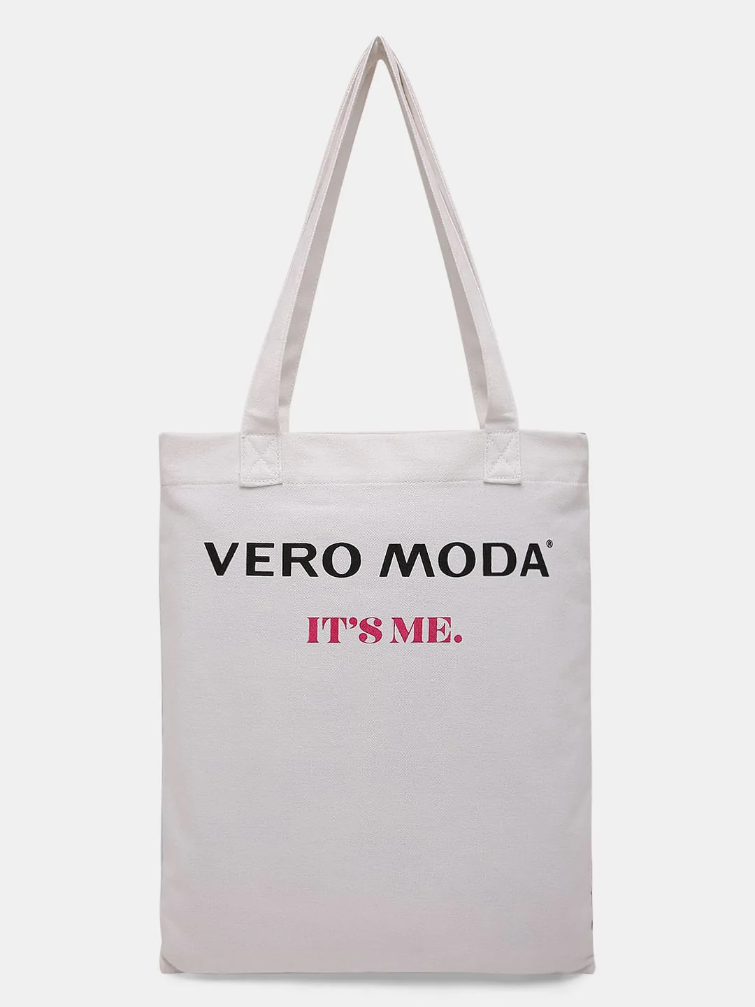 White Graphic Print Tote Bag - Image 5