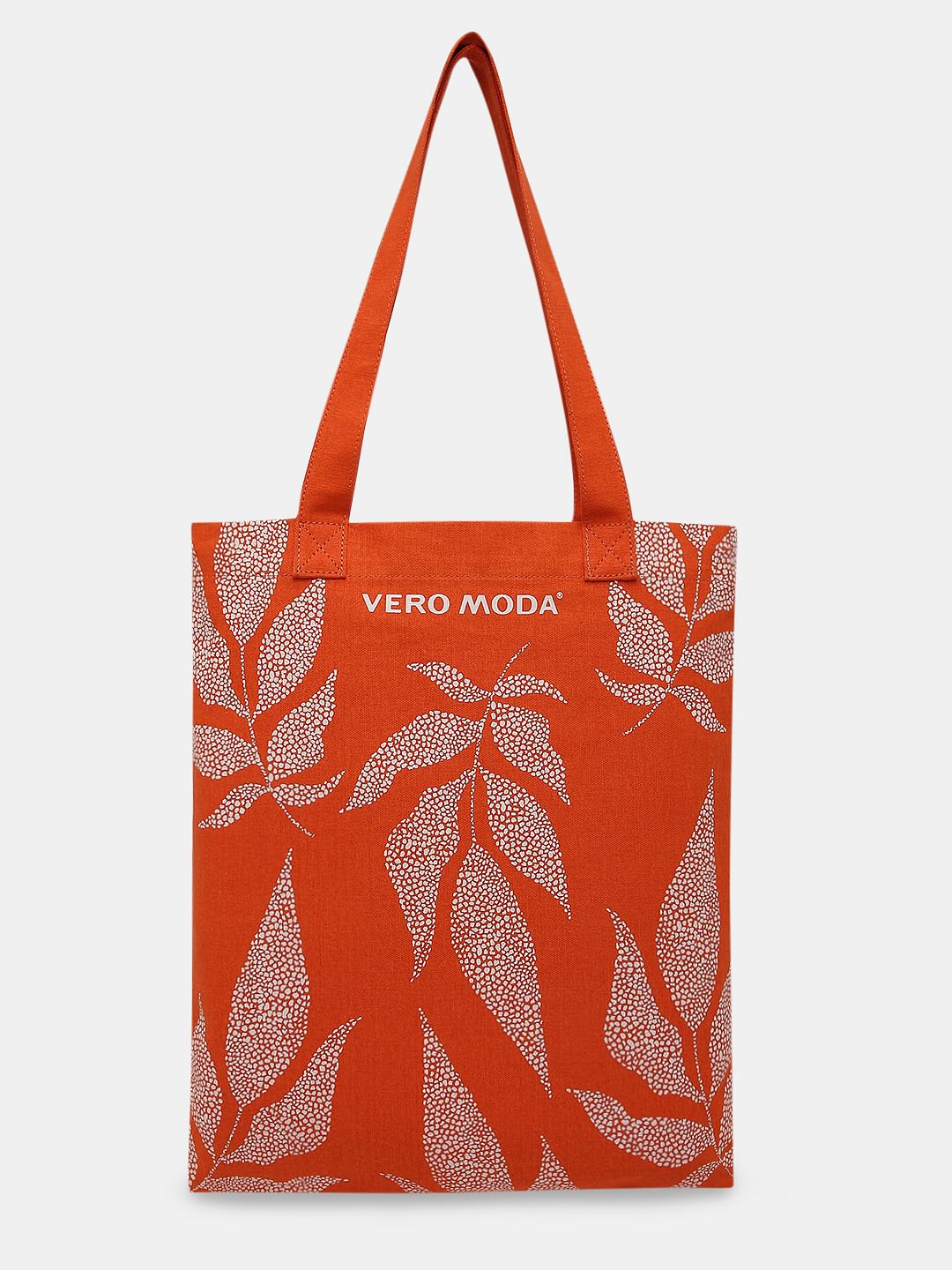 Orange Printed Tote Bag - Image 2