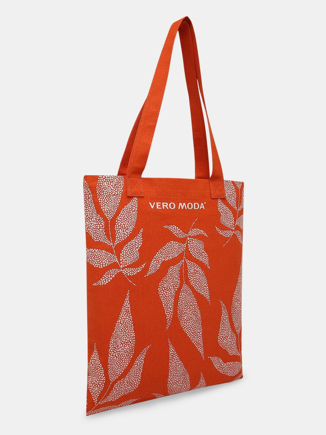 Orange Printed Tote Bag - Image 3