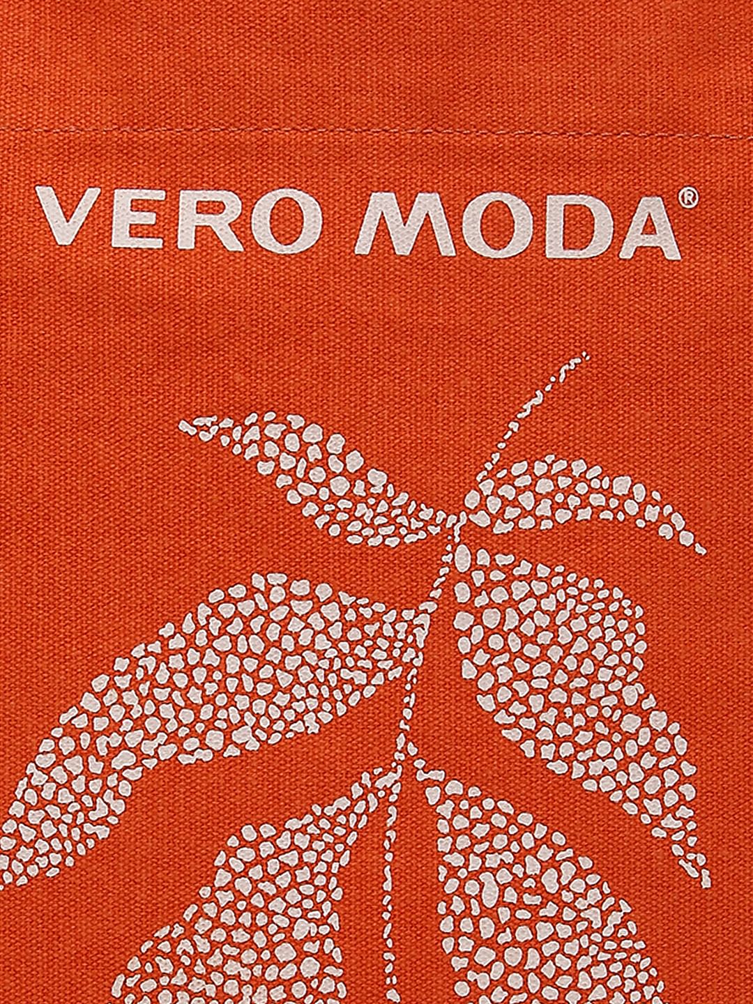 Orange Printed Tote Bag - Image 6