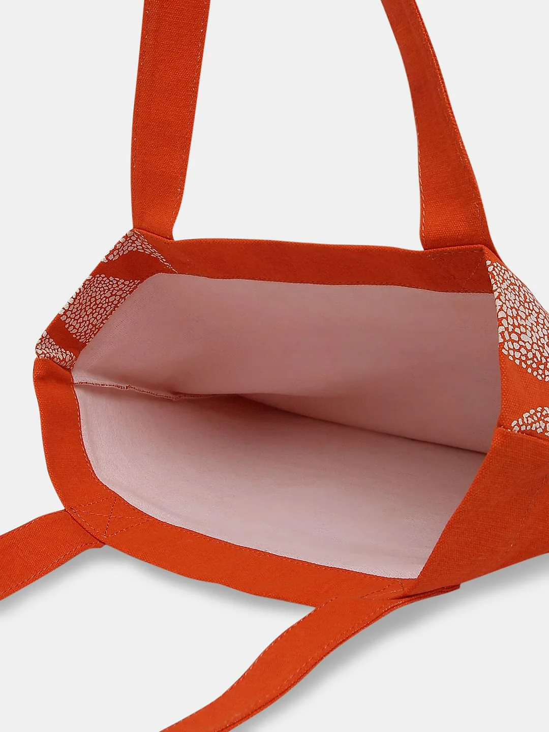 Orange Printed Tote Bag - Image 7