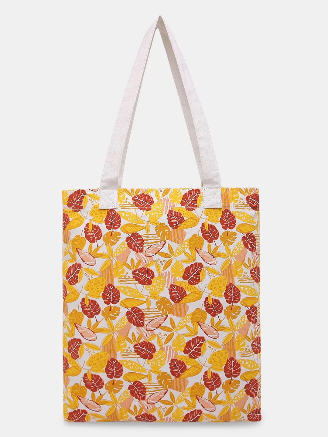 Yellow Printed Tote Bag - Image 2