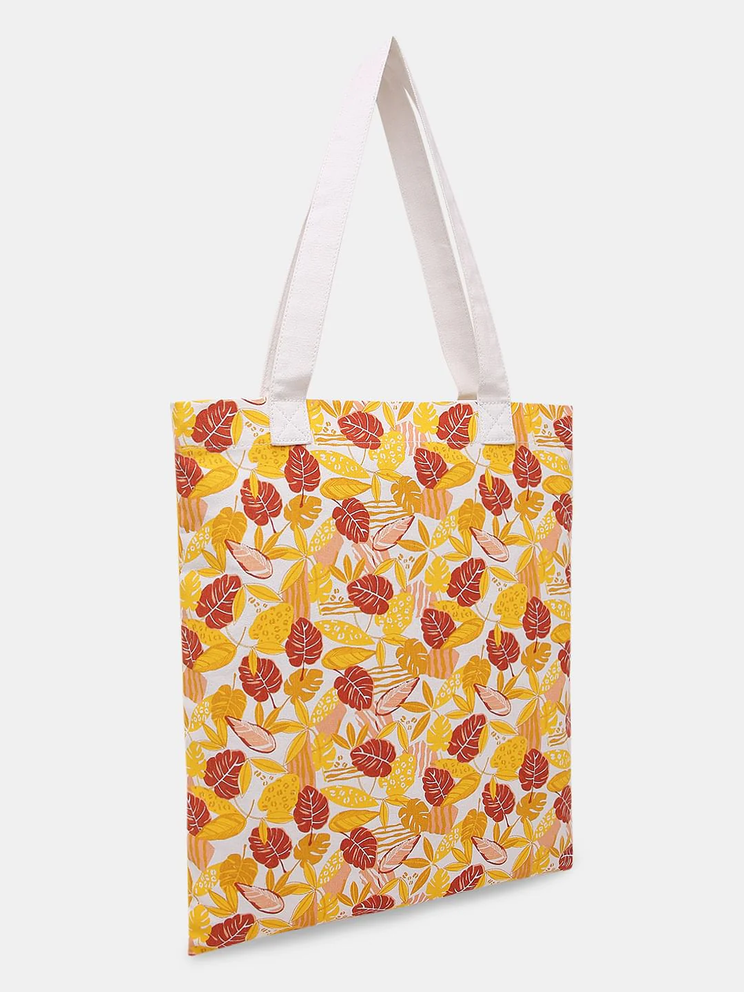 Yellow Printed Tote Bag - Image 3