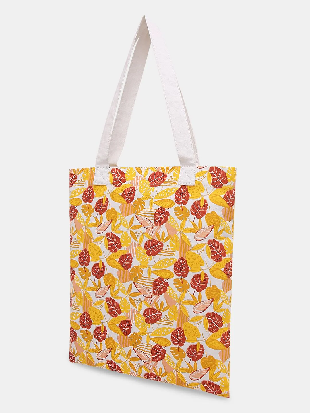 Yellow Printed Tote Bag - Image 4