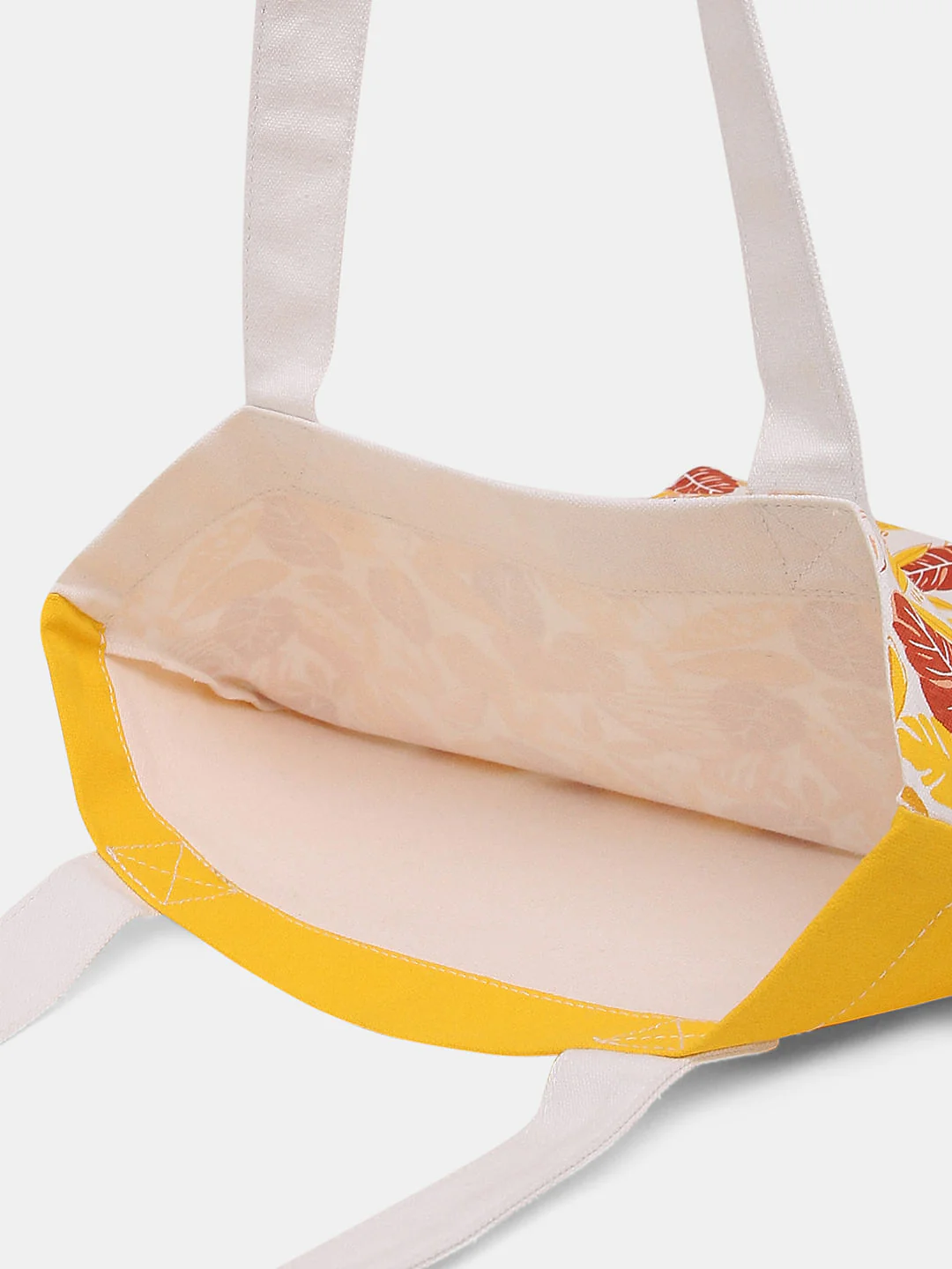 Yellow Printed Tote Bag - Image 7