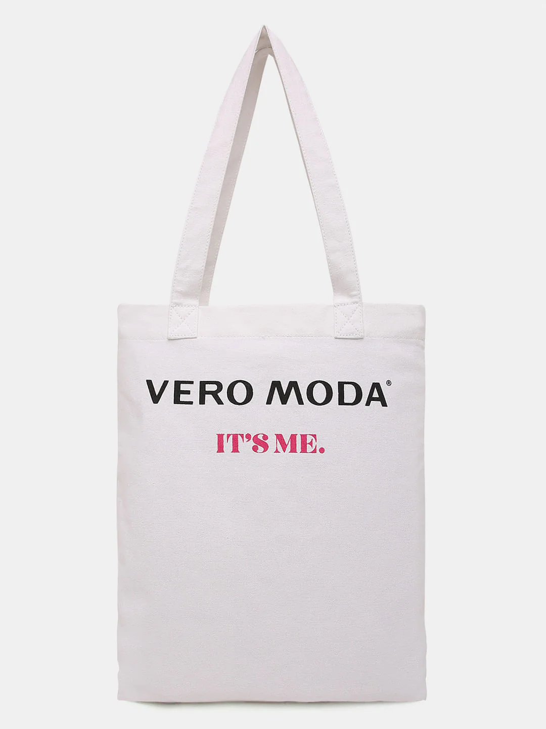 White Abstract Print Tote Bag - Image 5