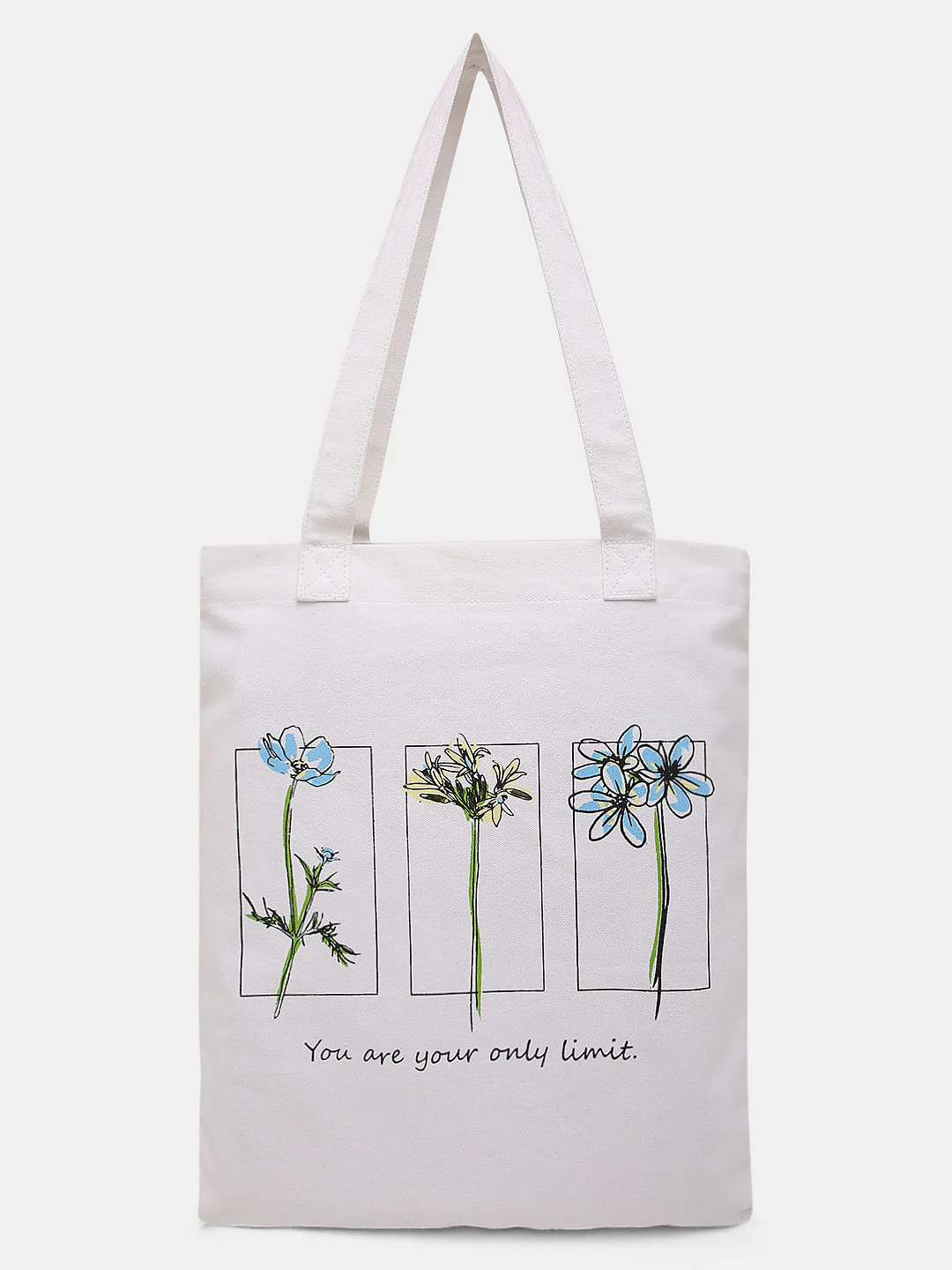 White Printed Tote Bag - Image 2