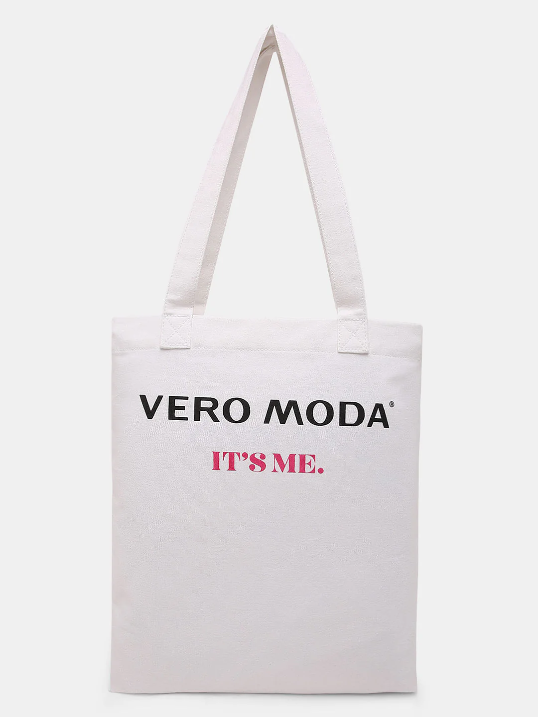 White Printed Tote Bag - Image 5