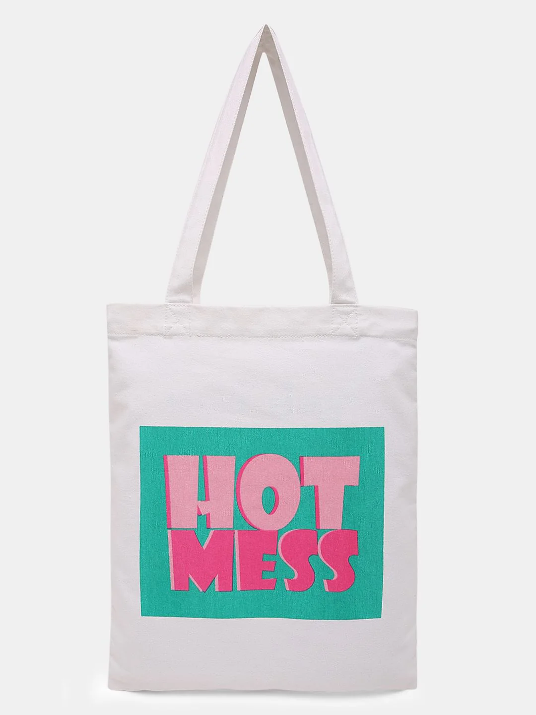 White Hot Mess Text Tote Bag - Image 2
