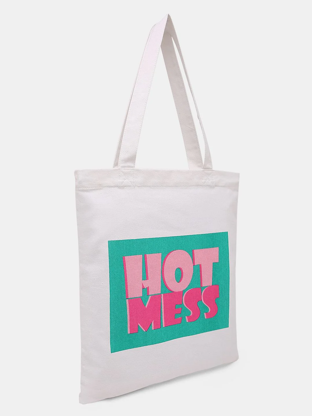 White Hot Mess Text Tote Bag - Image 3