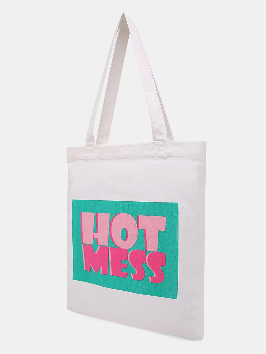 White Hot Mess Text Tote Bag - Image 4