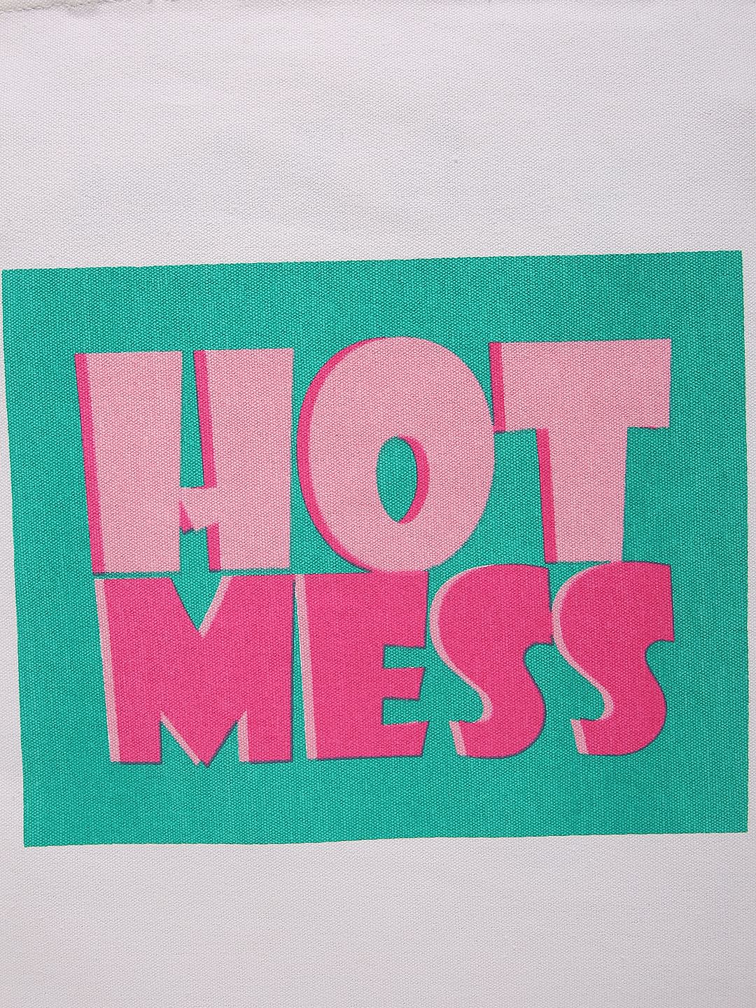 White Hot Mess Text Tote Bag - Image 6