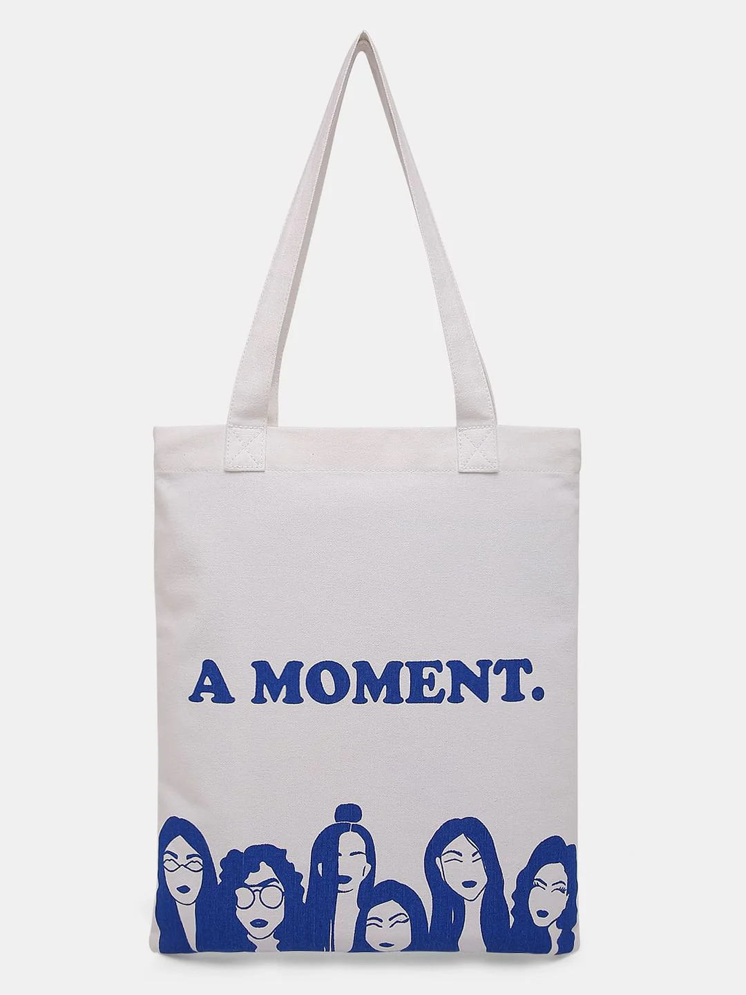 White Graphic Print Tote Bag - Image 2
