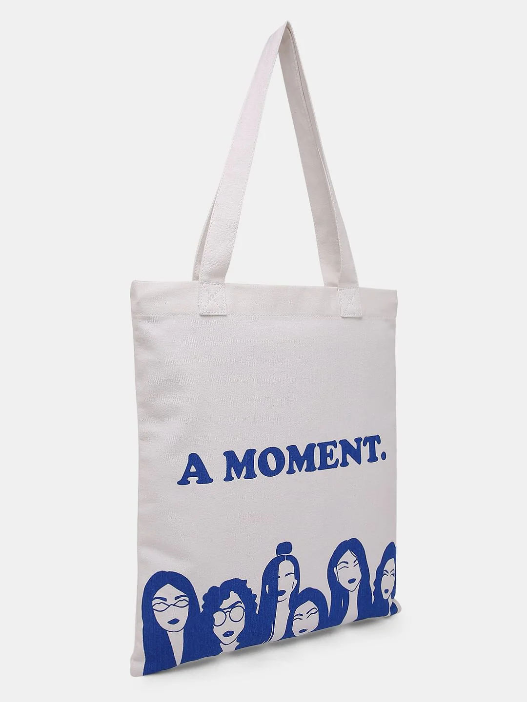White Graphic Print Tote Bag - Image 3
