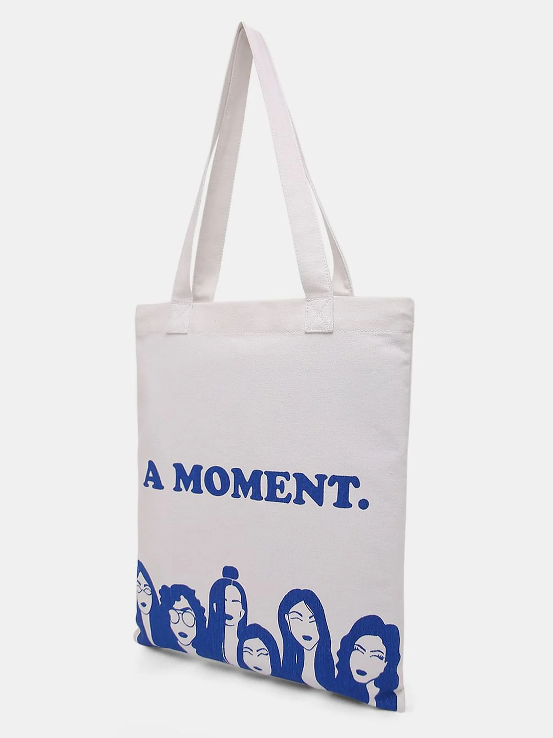 White Graphic Print Tote Bag - Image 4
