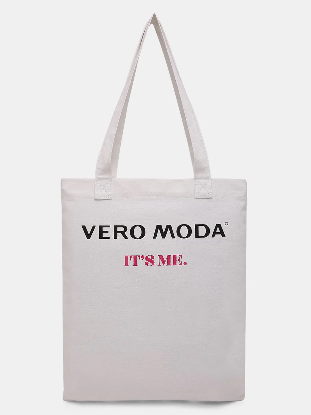 White Graphic Print Tote Bag - Image 5