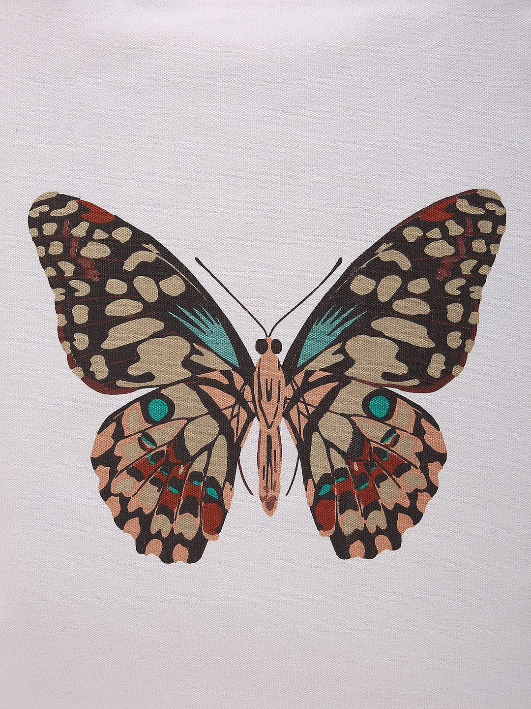 White Butterfly Print Tote Bag - Image 6