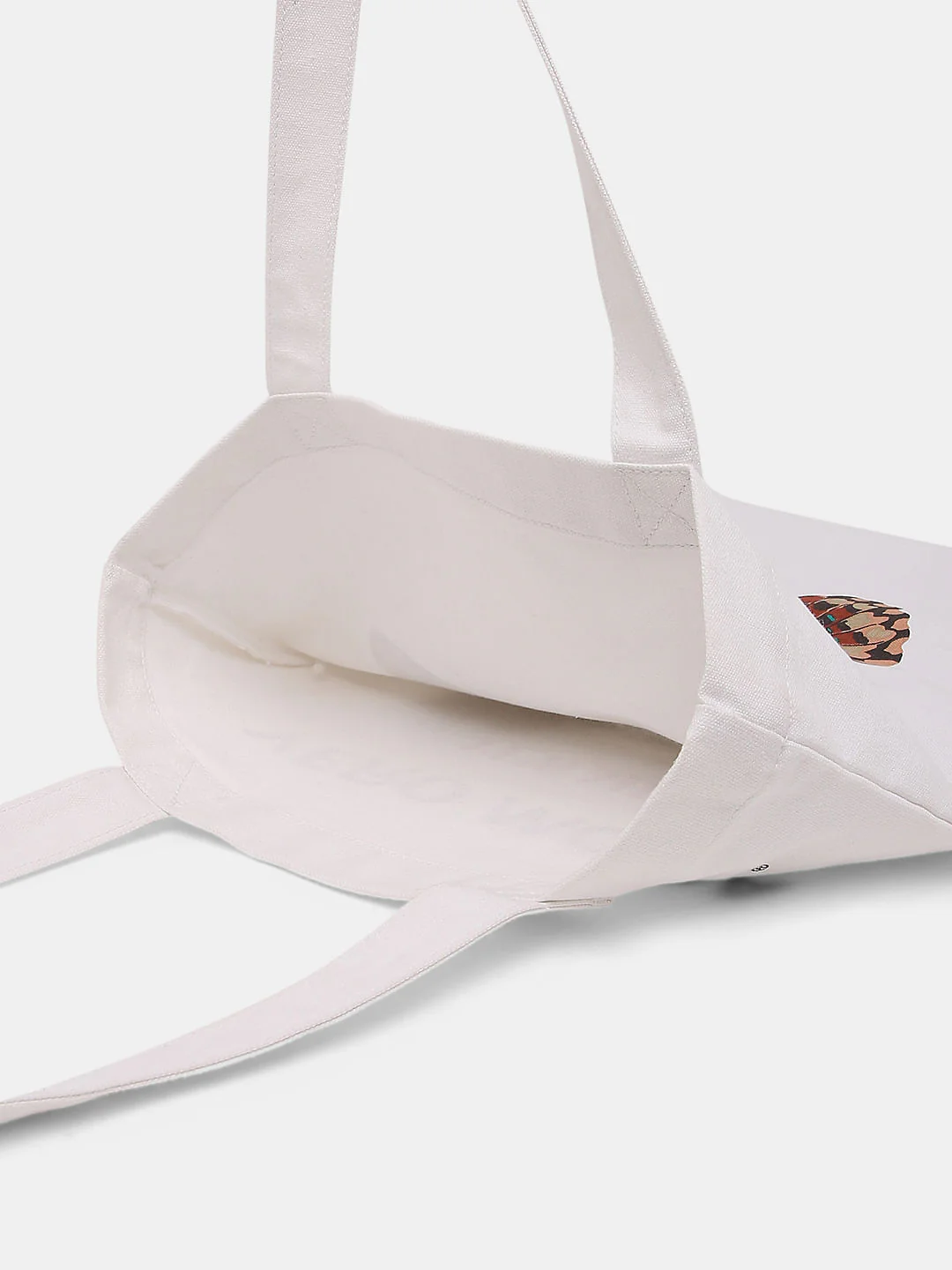 White Butterfly Print Tote Bag - Image 7