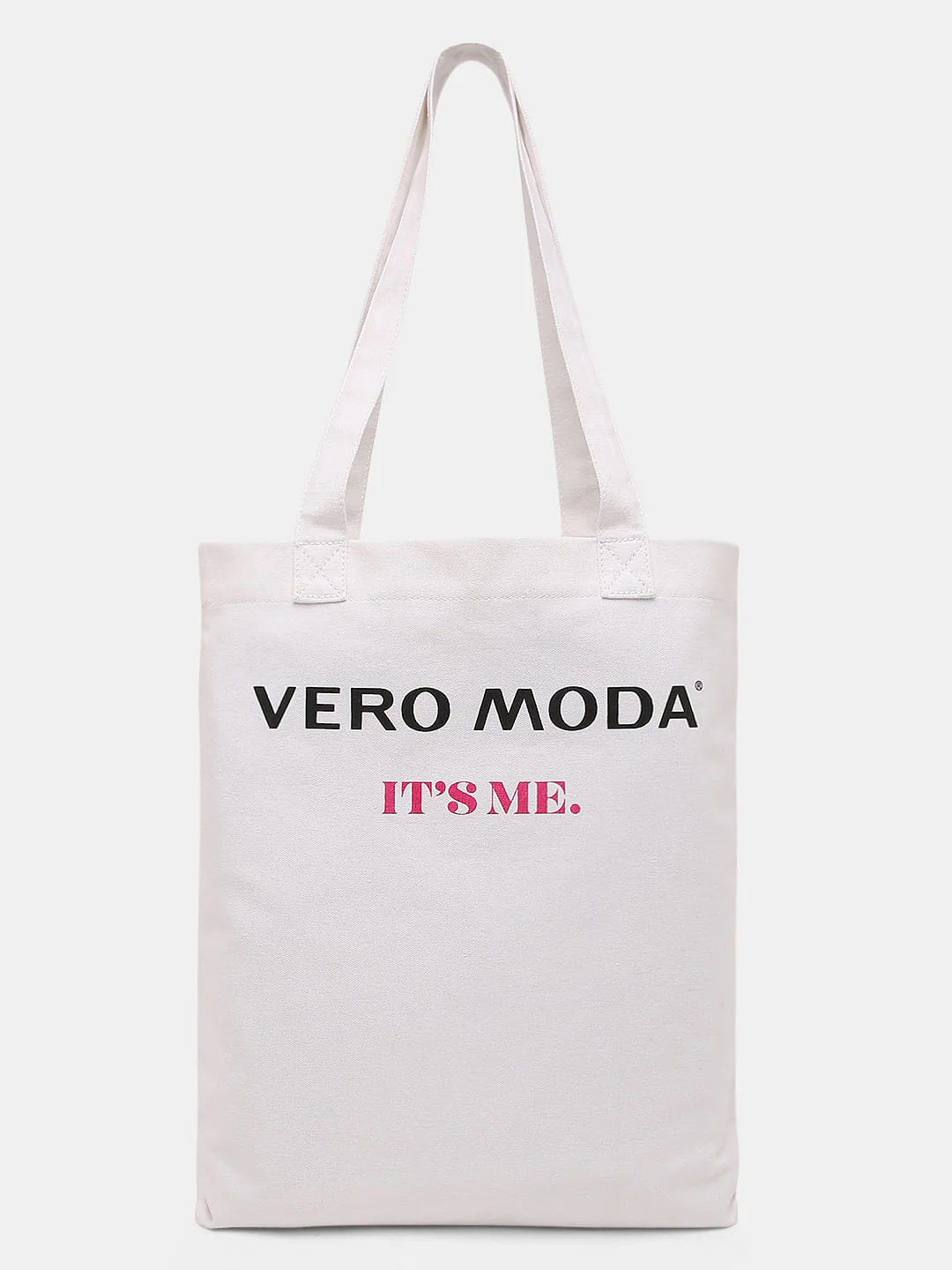 White Graphic Print Tote Bag - Image 5