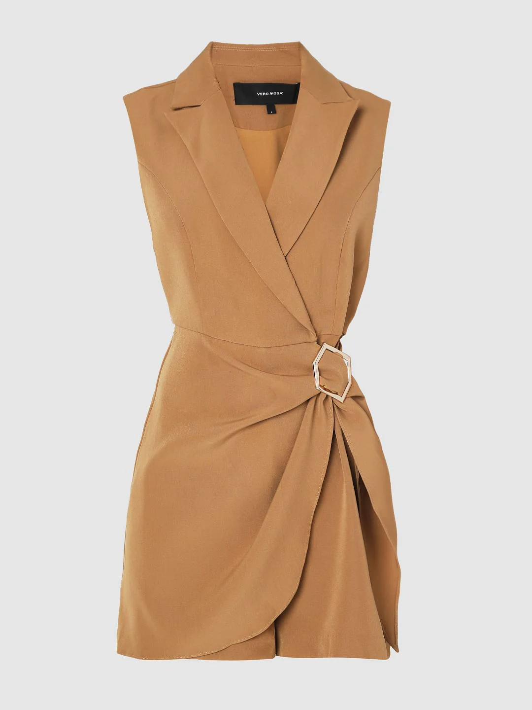 Tan Sleeveless Playsuit - Image 6