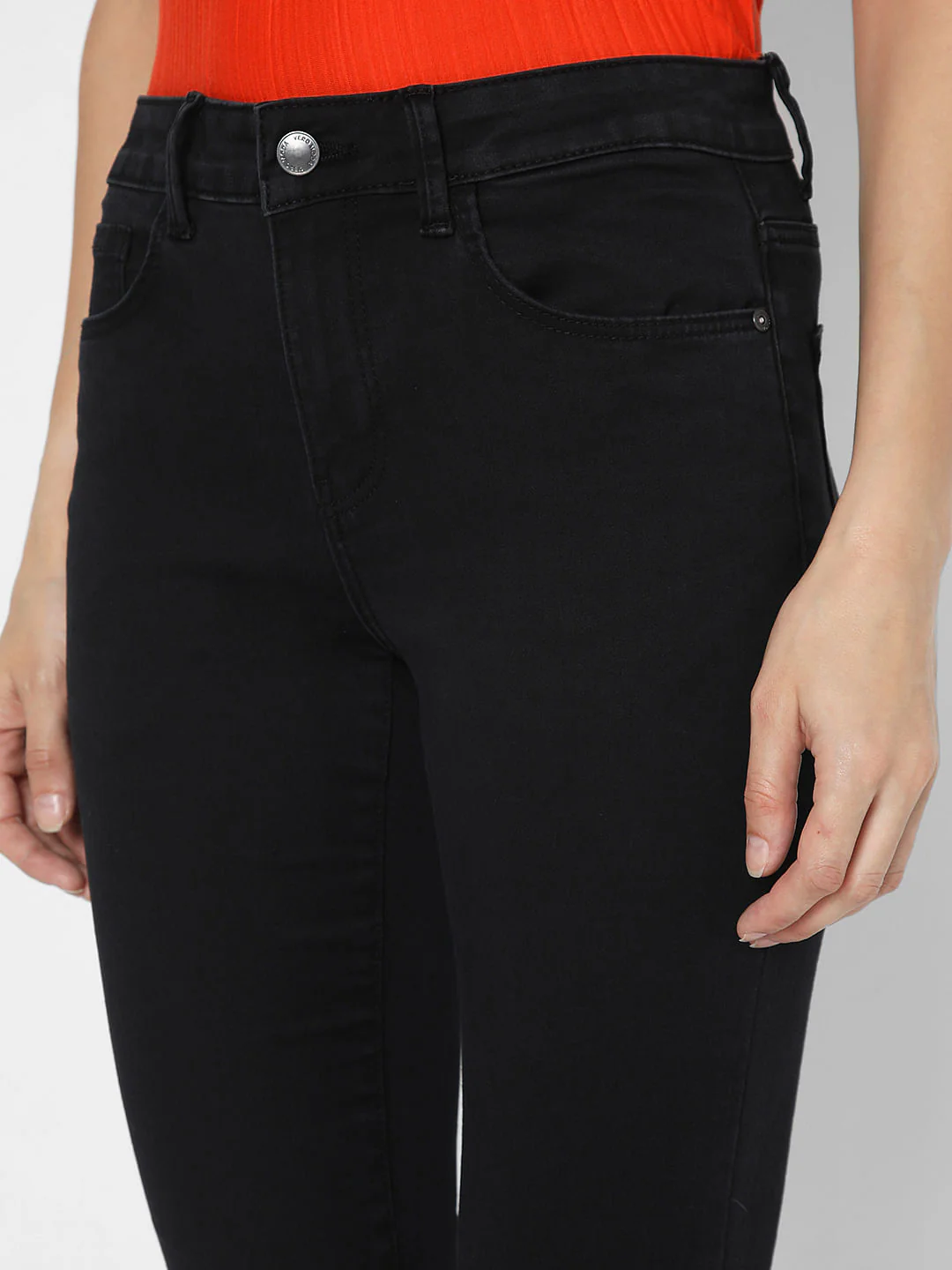 Black Mid Rise Petra Bootcut Jeans - Image 8