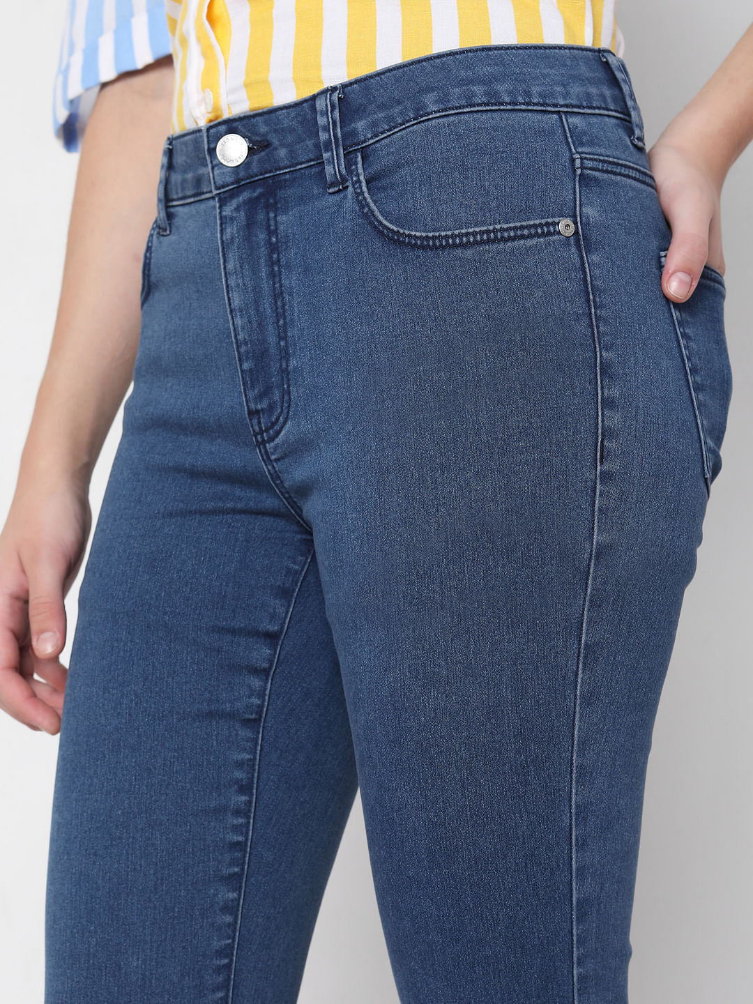 Blue Mid Rise Petra Bootcut Jeans - Image 5