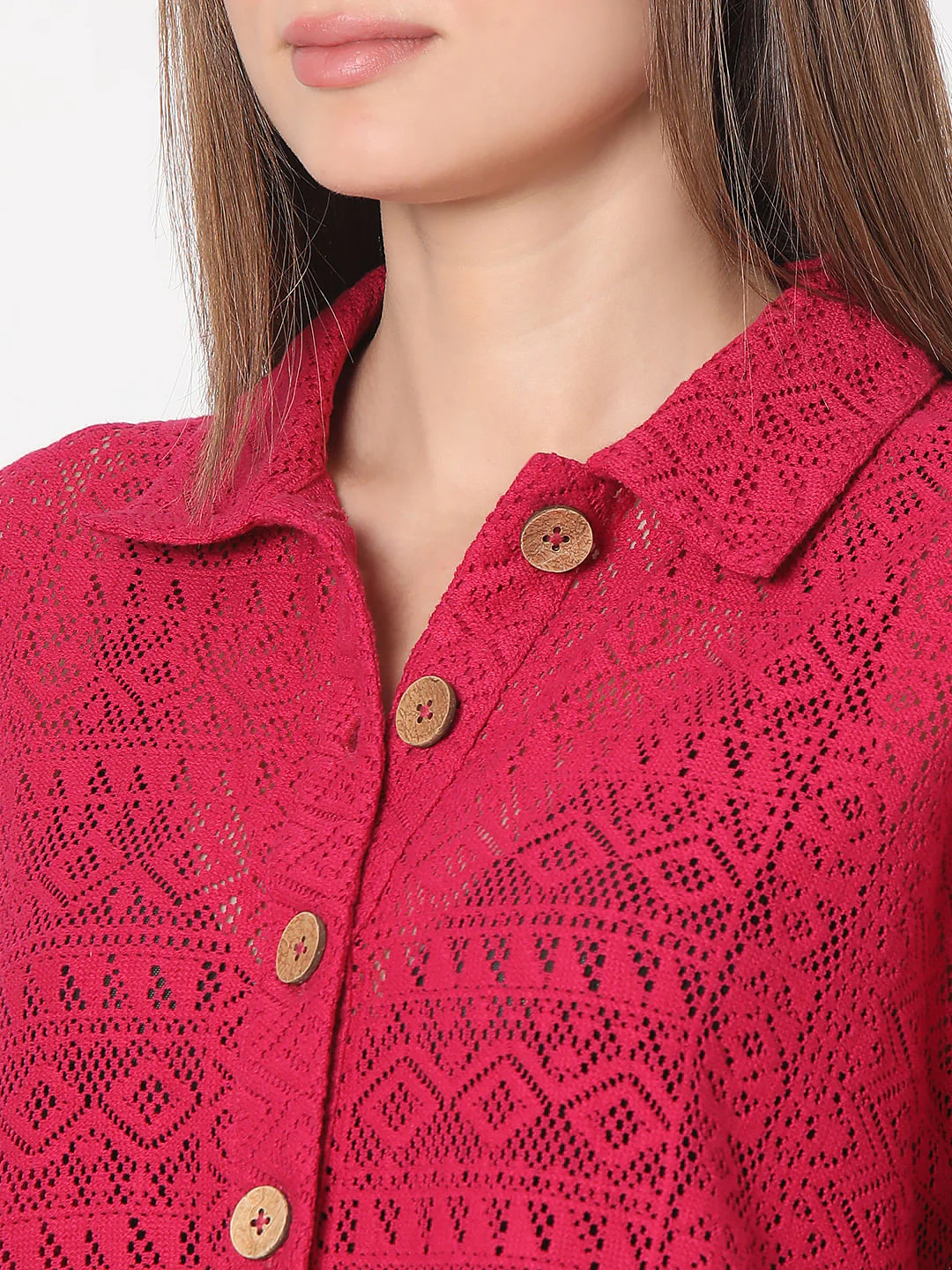 Red Embroidered Shirt - Image 8