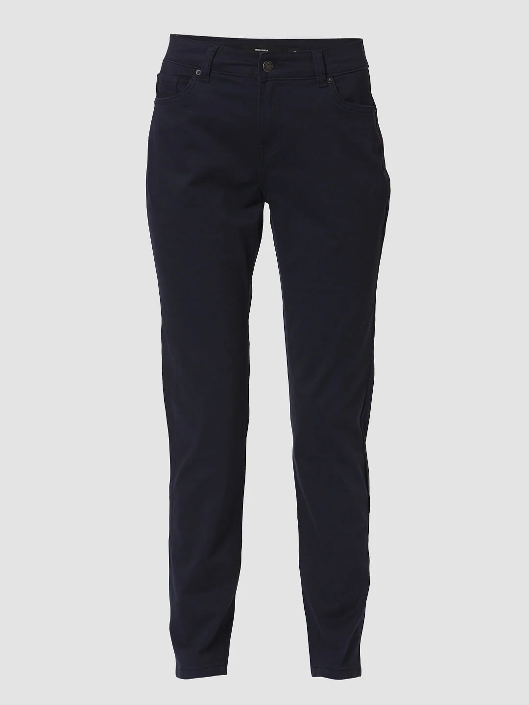Blue Mid Rise Slim Fit Chinos - Image 7