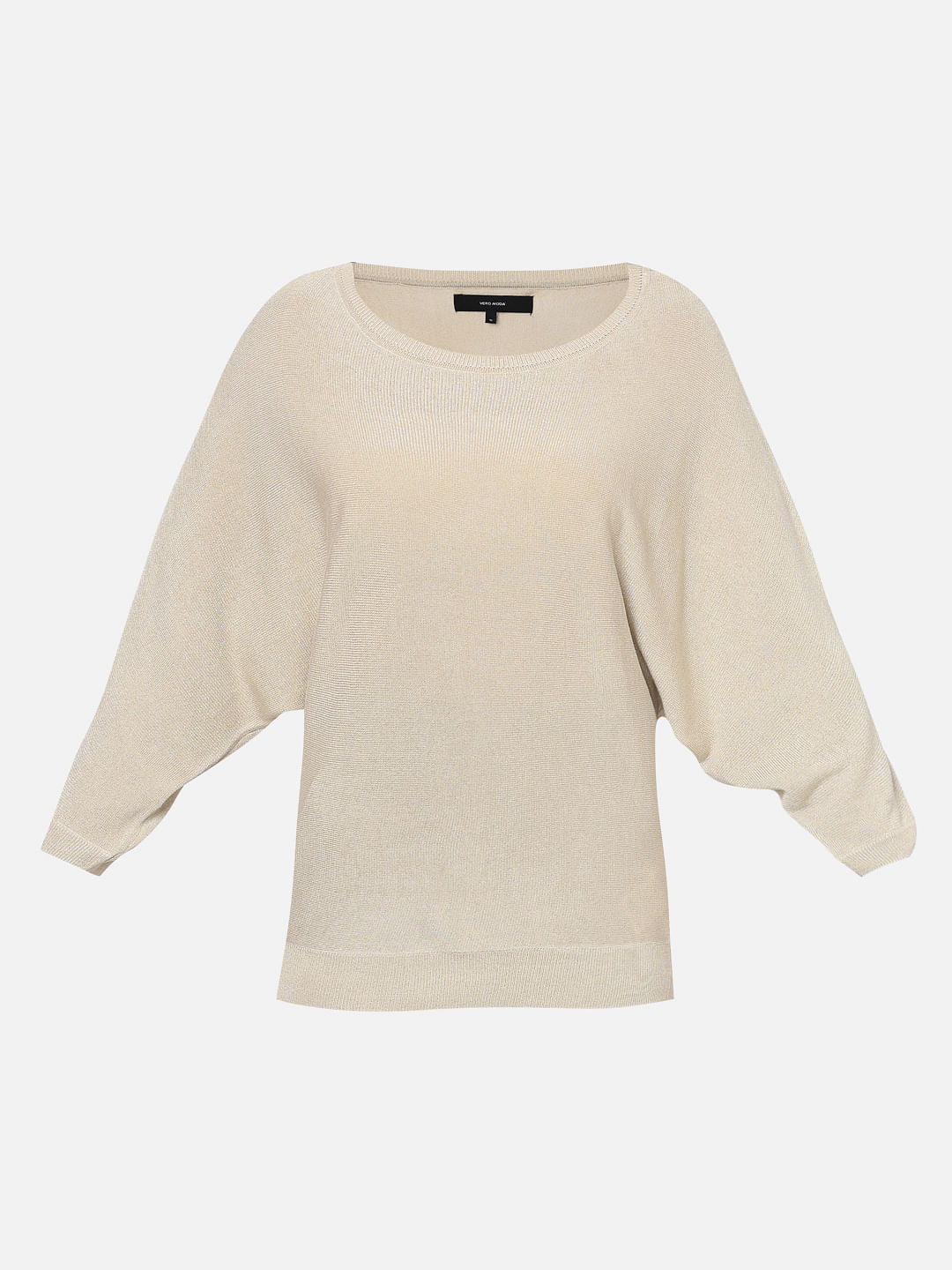 Beige Batwing Sleeves Knit Top - Image 7