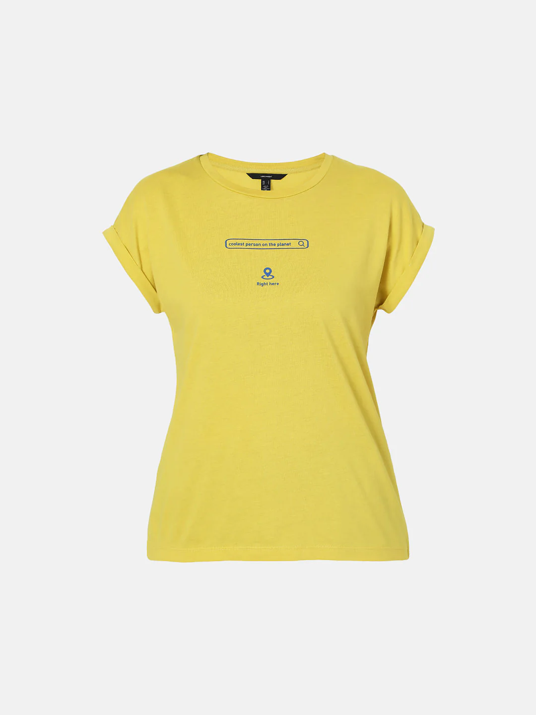Yellow Slogan Print T-Shirt - Image 6