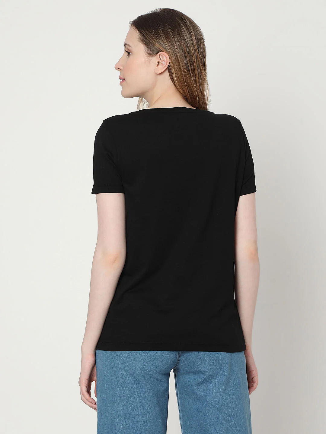 Black Typographic Foil Print T-Shirt - Image 3