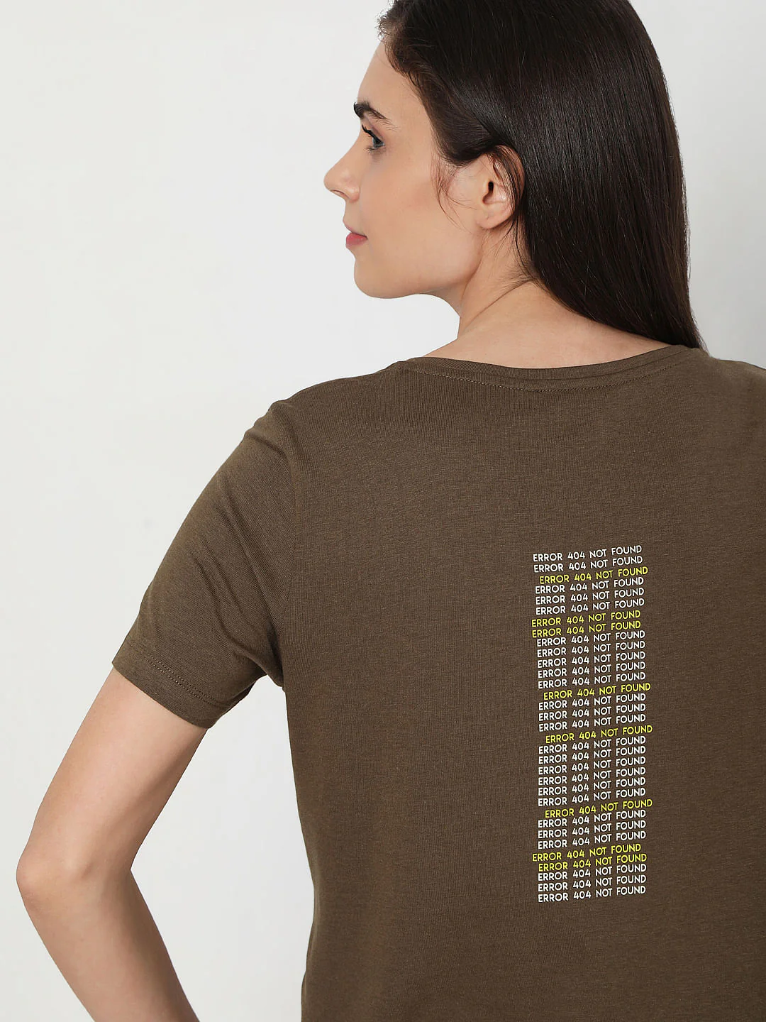 Brown Slogan Print T-Shirt - Image 6