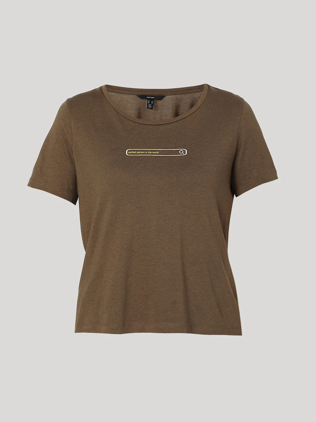 Brown Slogan Print T-Shirt - Image 7
