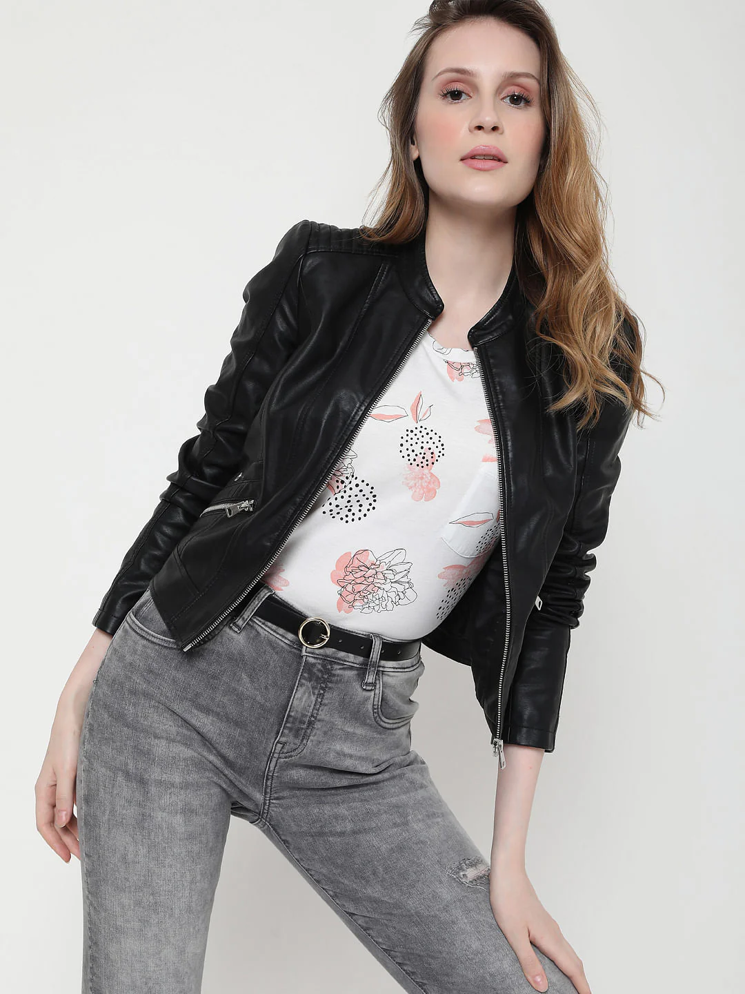 White Floral T-Shirt