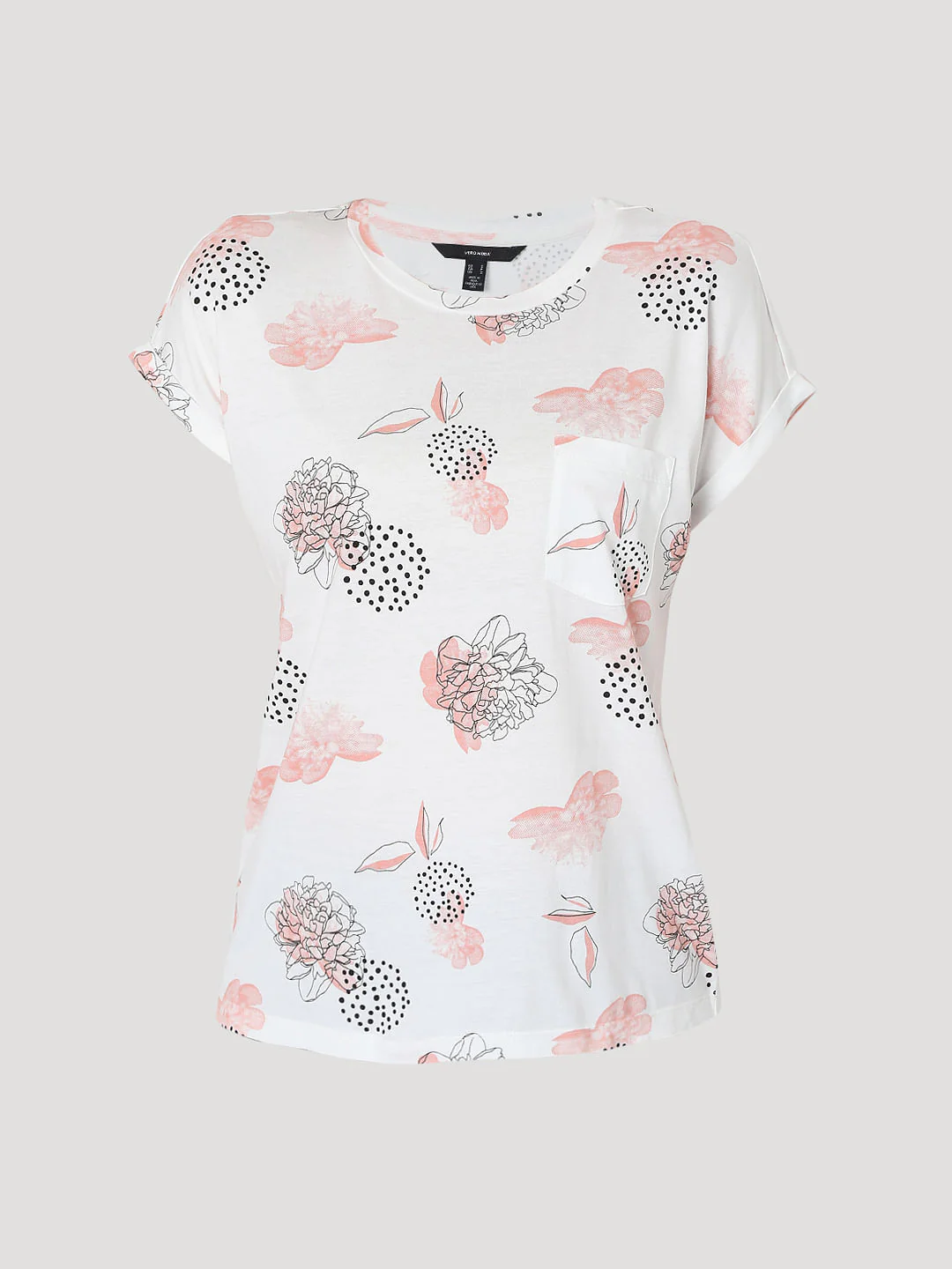 White Floral T-Shirt - Image 7