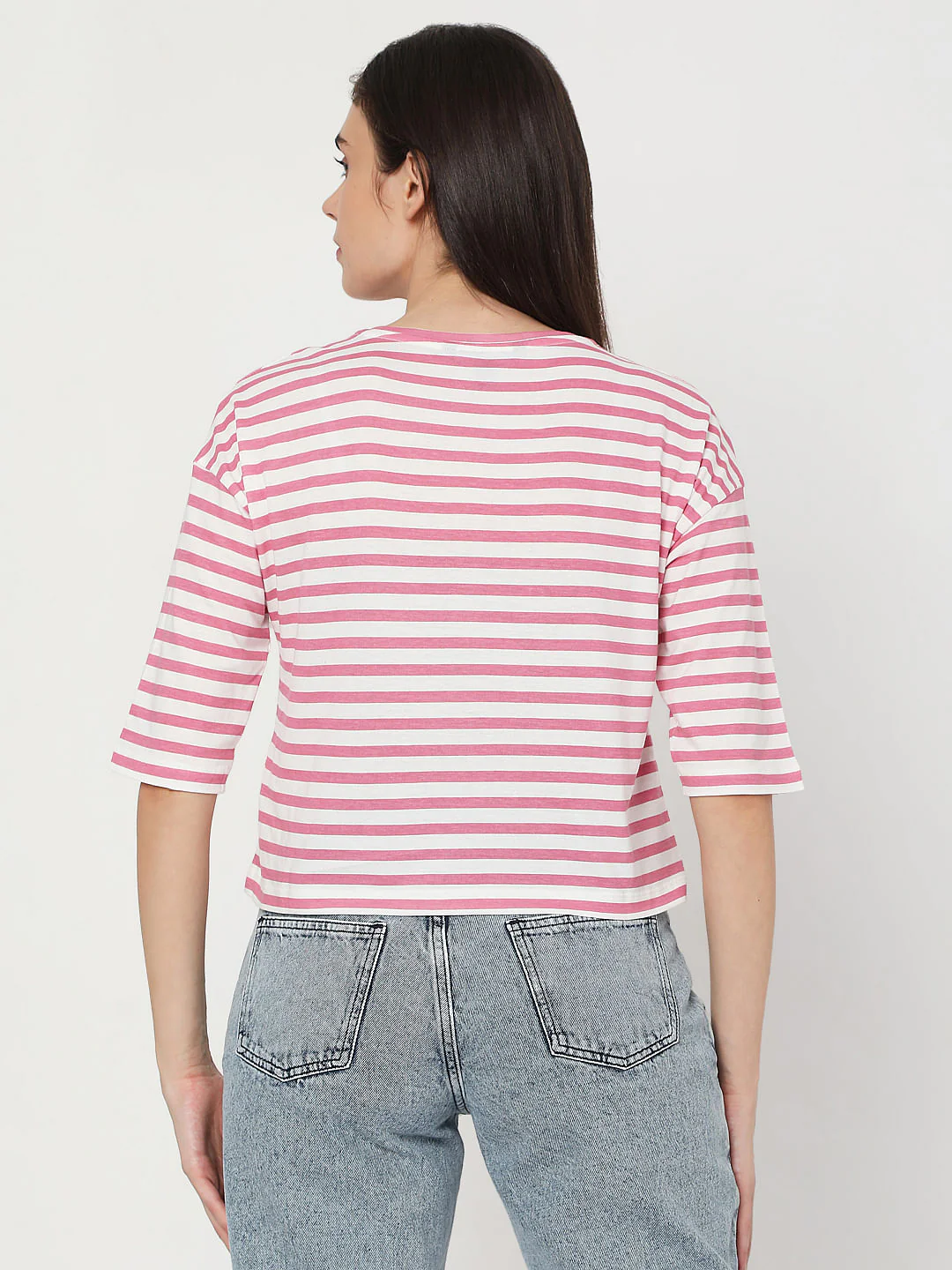 Pink Striped T-Shirt - Image 3