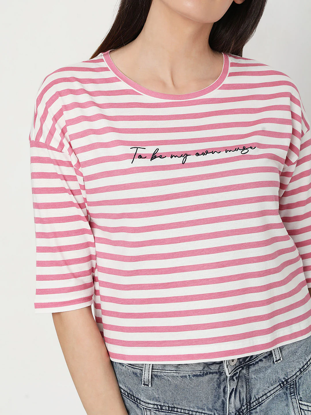 Pink Striped T-Shirt - Image 5