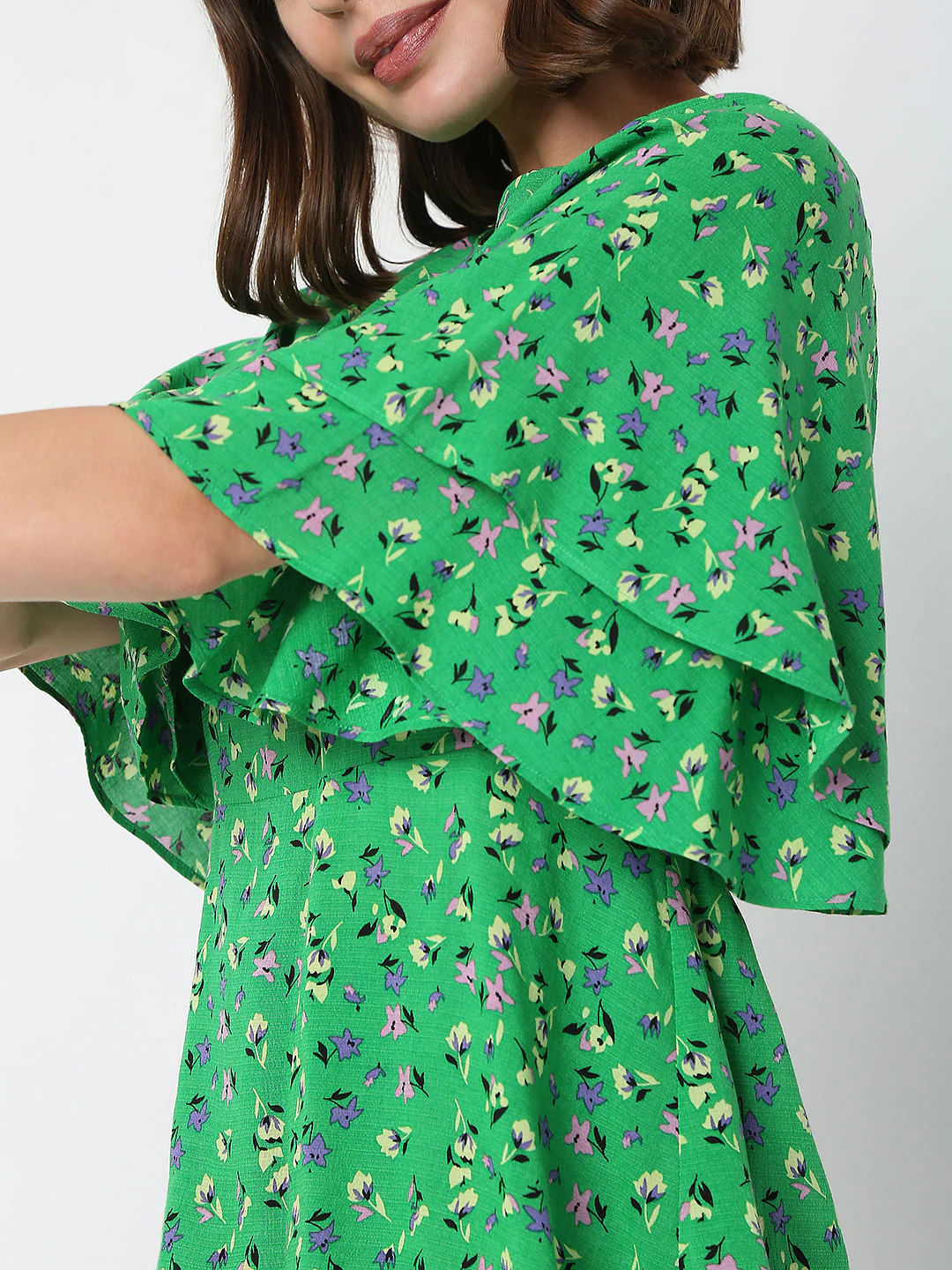 Green Flared Sleeves Top - Image 6