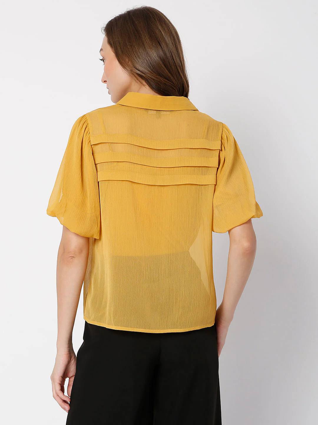 Golden Pleated Top - Image 4