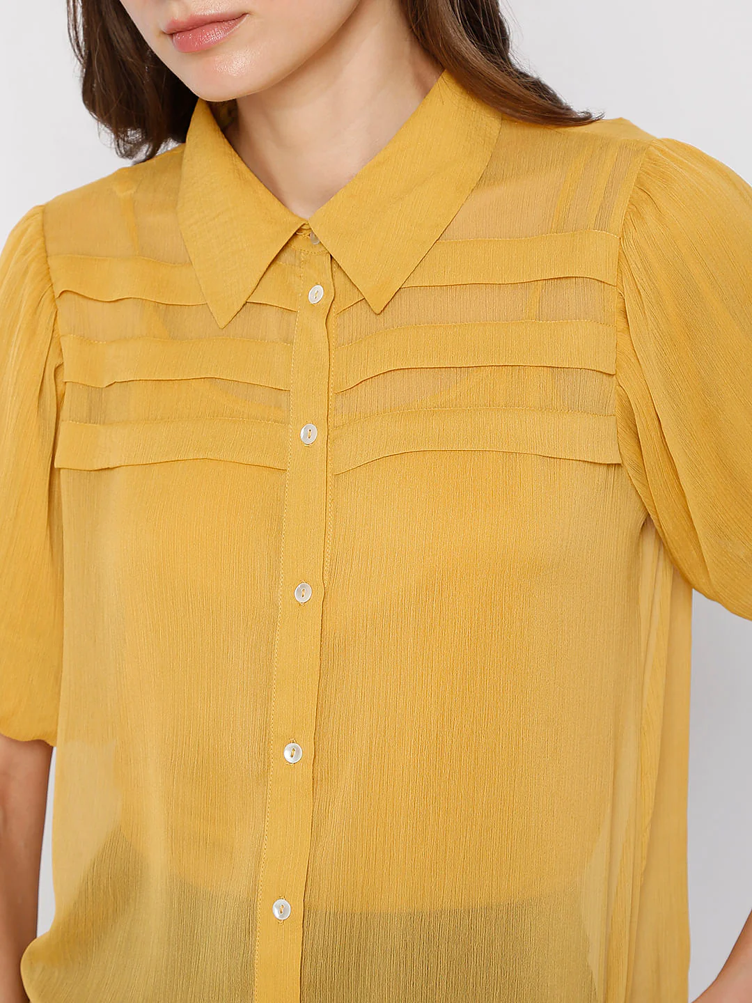 Golden Pleated Top - Image 6