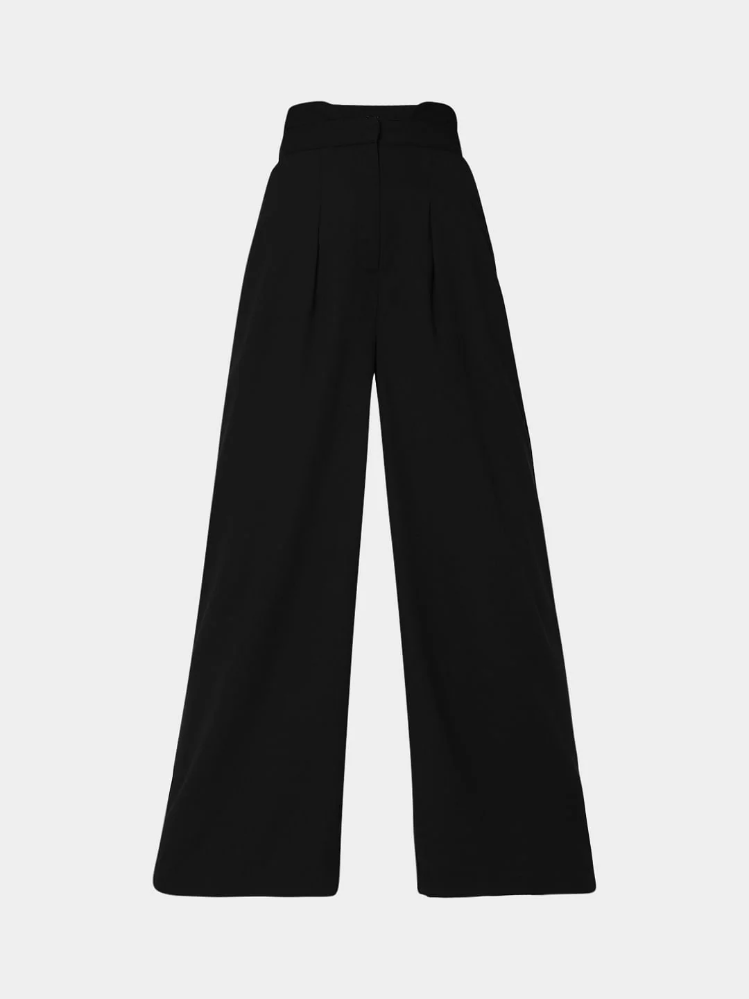 Black High Rise Wide Leg Pants - Image 7