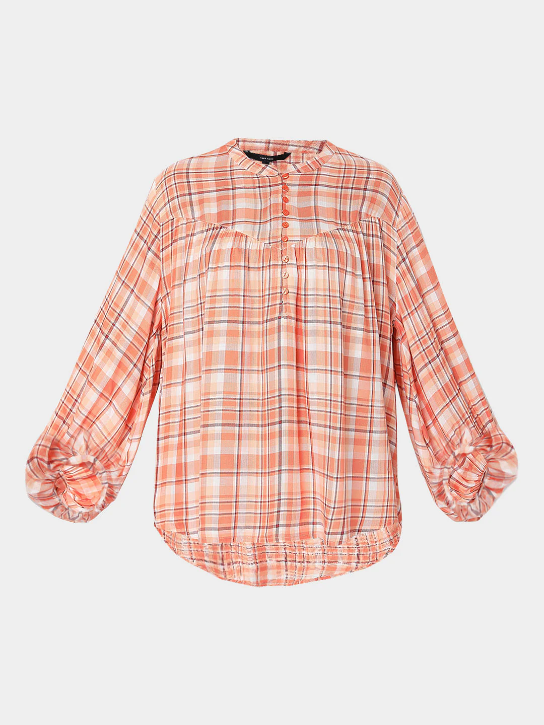 Orange Checked Top - Image 7