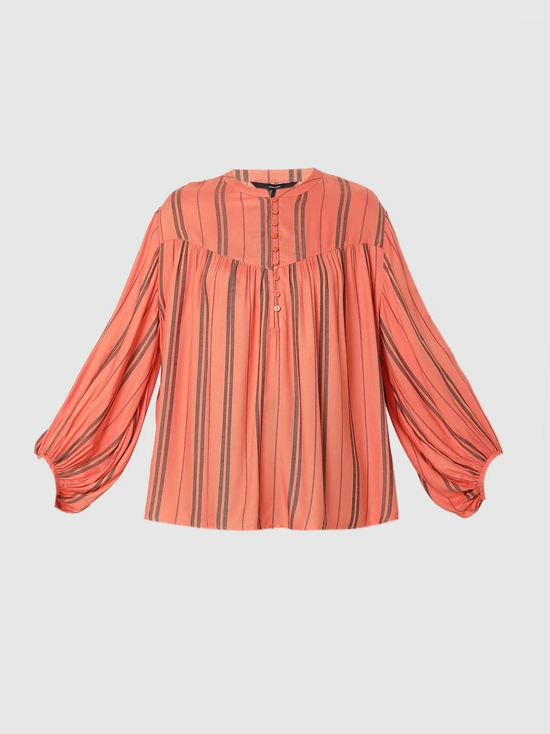 Coral Striped Top - Image 7