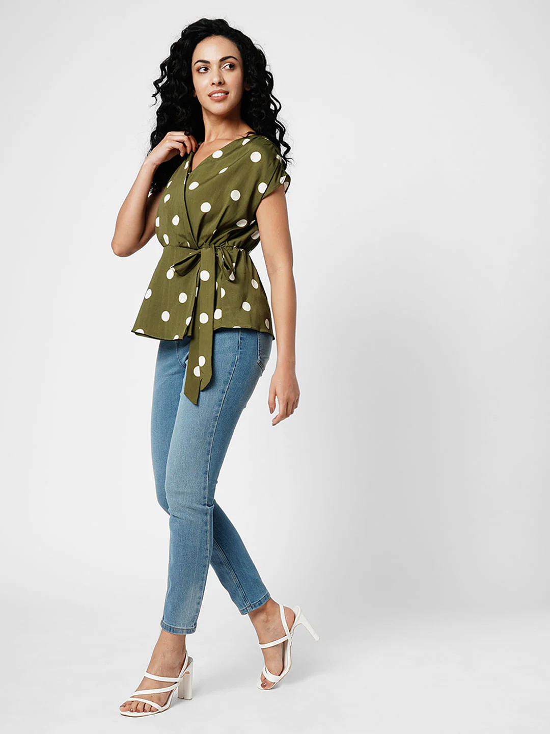 I.Scenery By Vero Moda Blue Mid Rise Wendy Skinny Jeans - Image 5