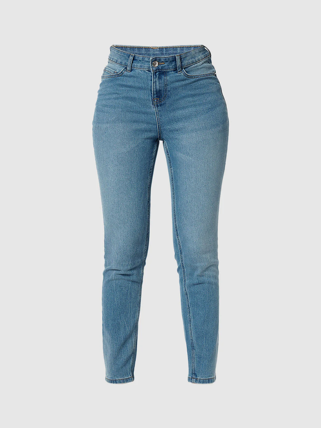 I.Scenery By Vero Moda Blue Mid Rise Wendy Skinny Jeans - Image 7