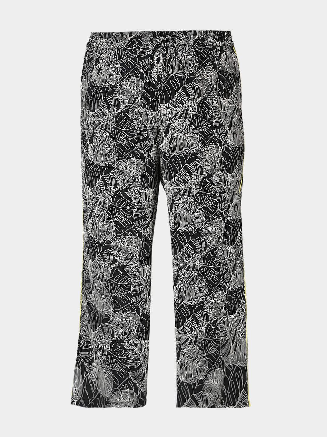 Curve Black Printed Co-Ord Set Pants - Image 7