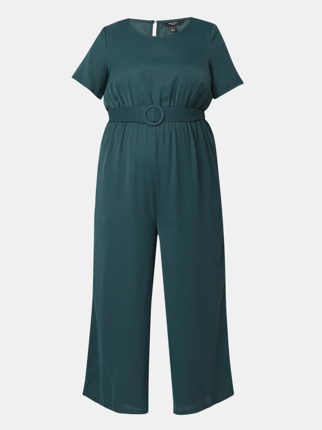 Curve Green Belted Jumpsuit - Image 6