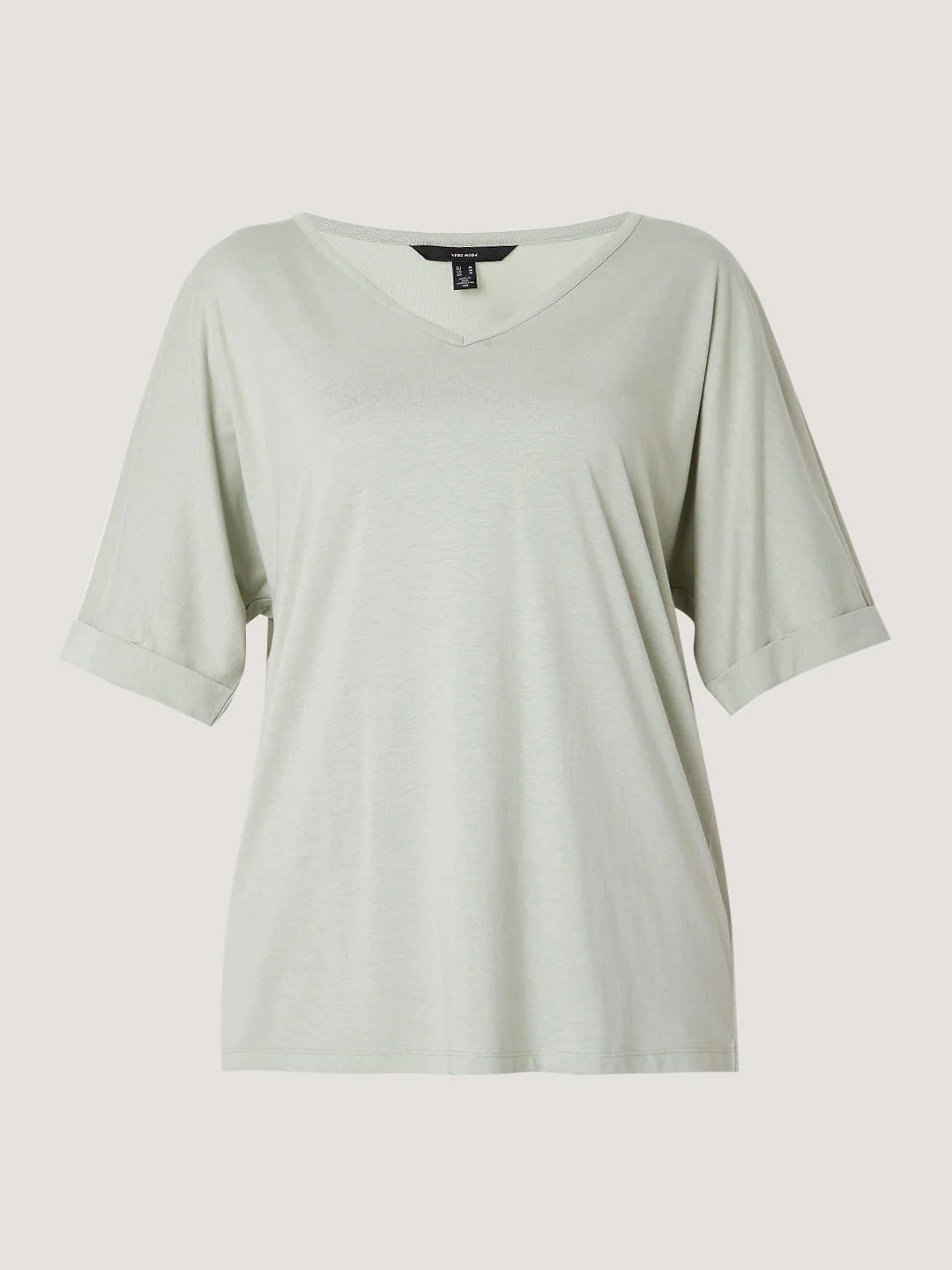 Green V Neck T-Shirt - Image 7